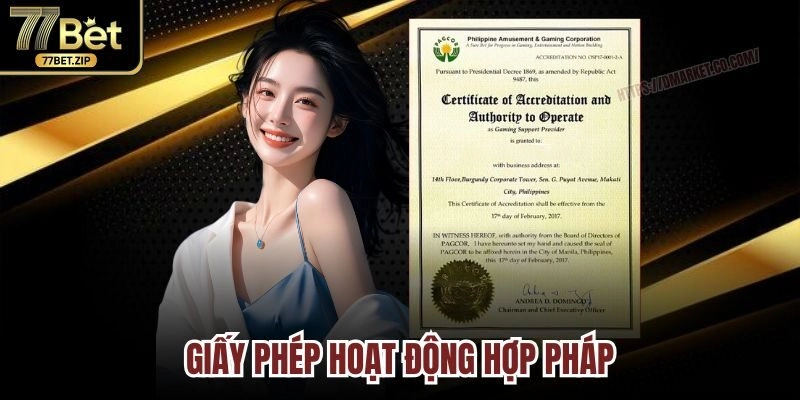 Có giấy tờ hoạt động hợp pháp trong tay